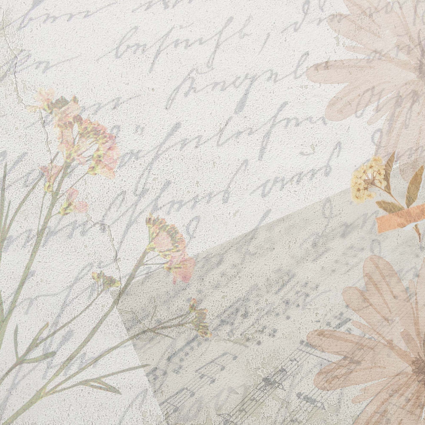 12 Original Vintage Cream Collection Collage Papers Digital
