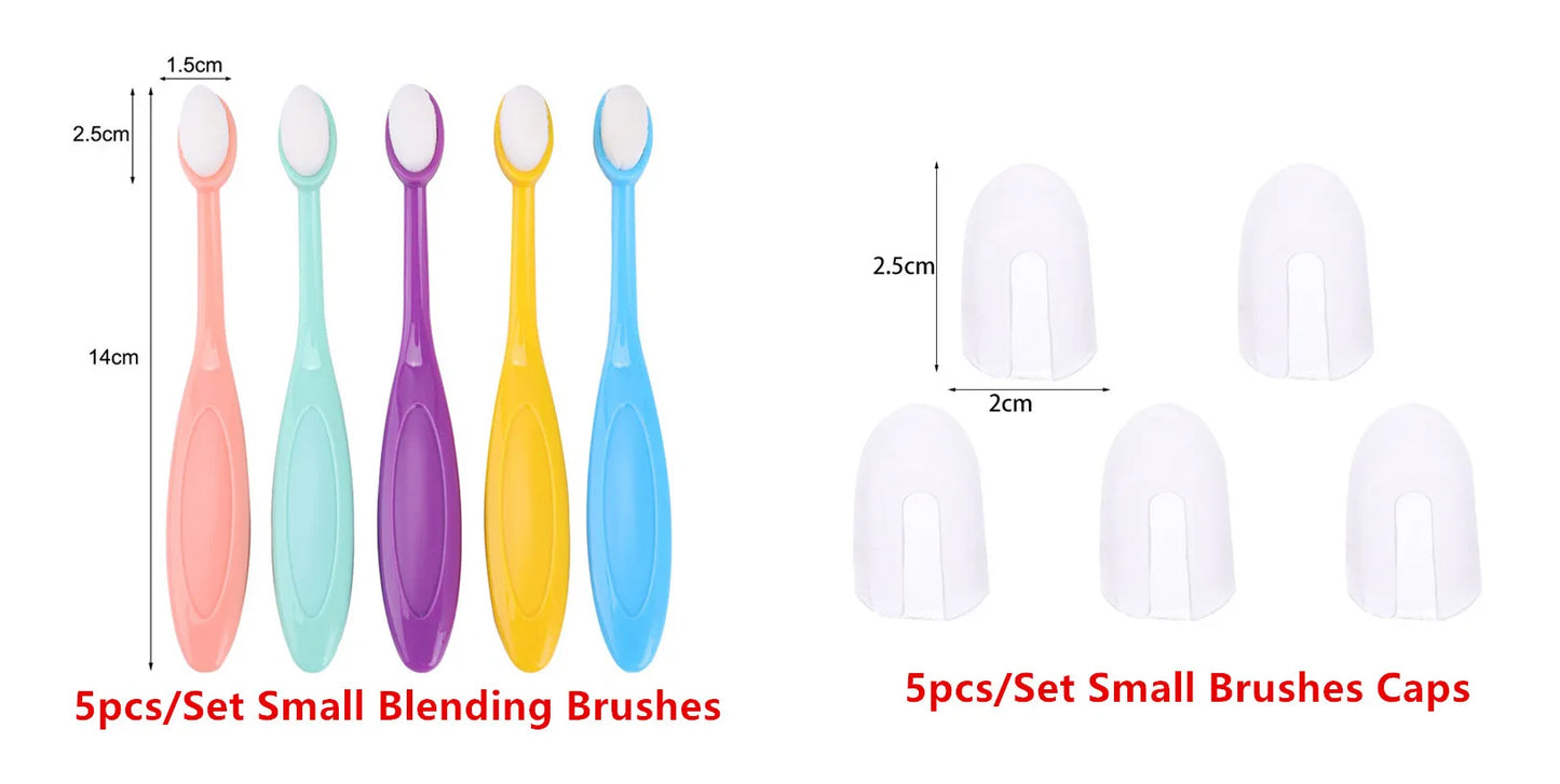 5pcs/set Small Smooth Blending Brushes for stencils and acrylic painting