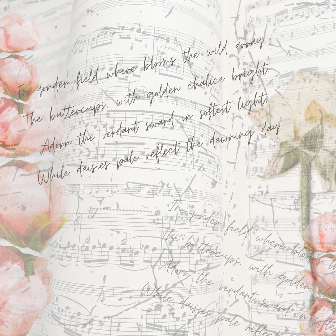 12 Original Unique Collage Craft Papers Music and Flowers Vintage style Digital