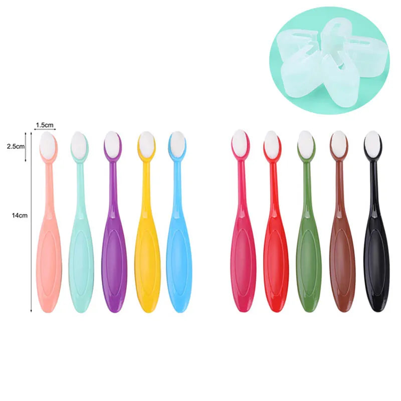 5pcs/set Small Smooth Blending Brushes for stencils and acrylic painting