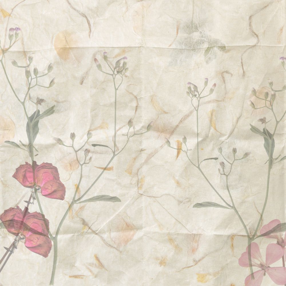 12 Dusty Pink Vintage Flower Collage papers - Digital