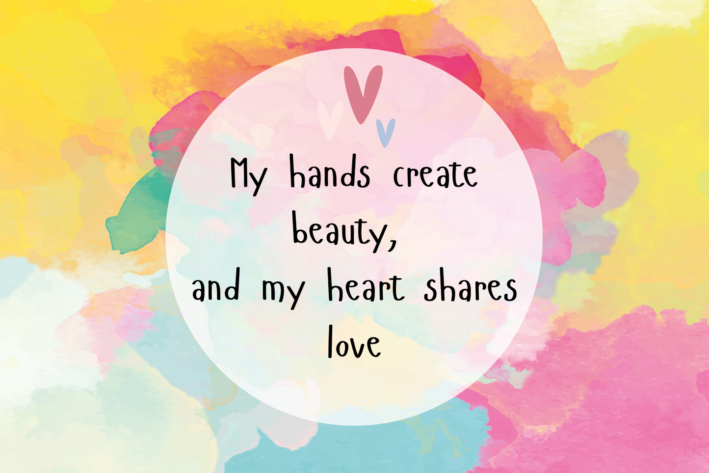 12 Arty Positive Affirmation Images Downloadable PDF