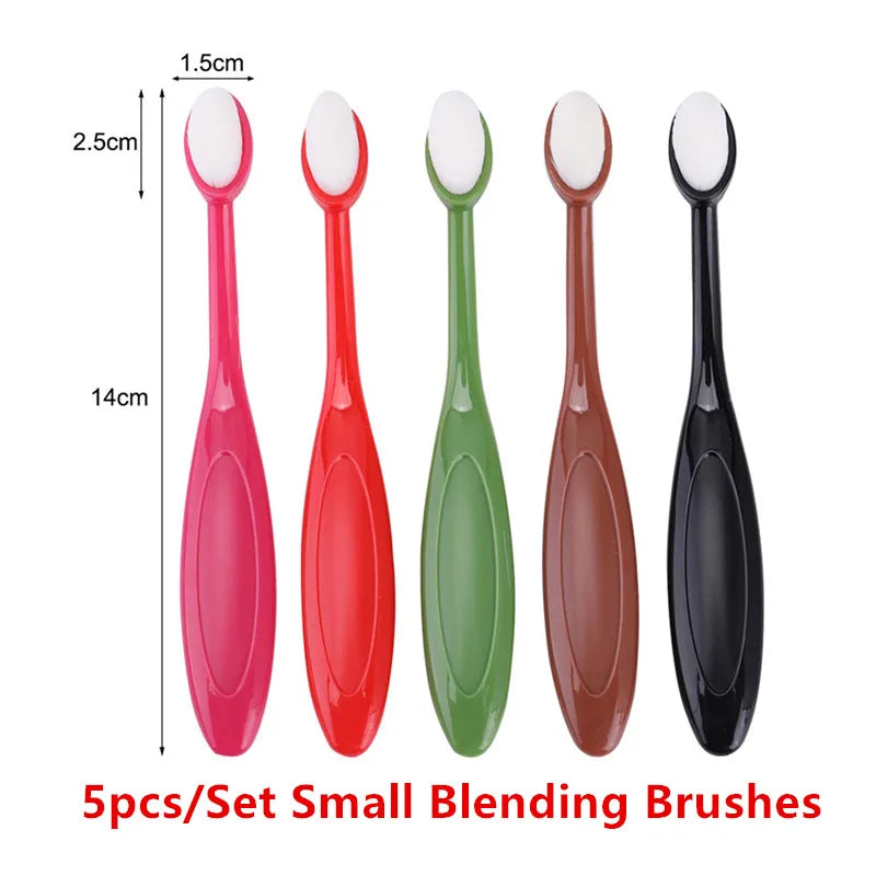 5pcs/set Small Smooth Blending Brushes for stencils and acrylic painting
