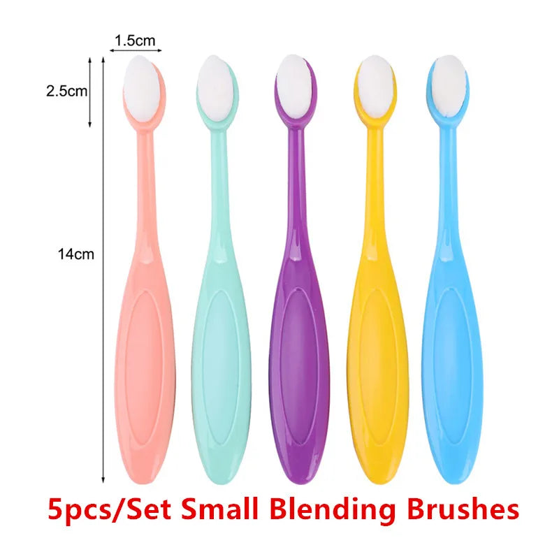 5pcs/set Small Smooth Blending Brushes for stencils and acrylic painting