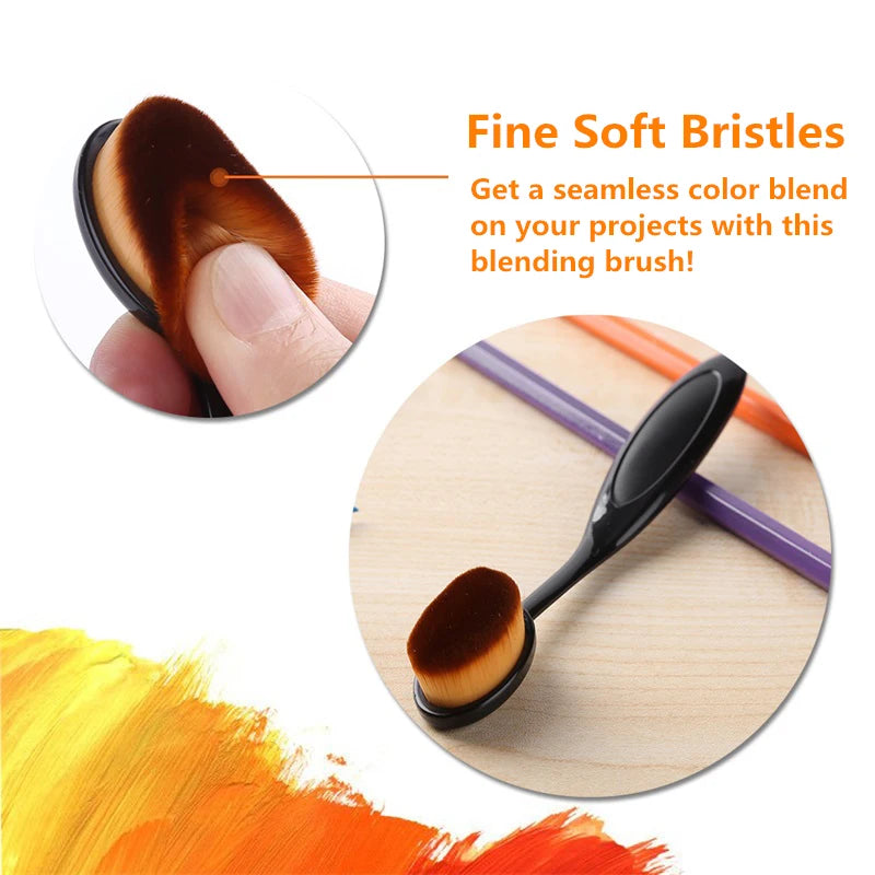Set of 3 Smooth Blending Brushes  Painting  Stencilling  Scrapbooking Cards Making
