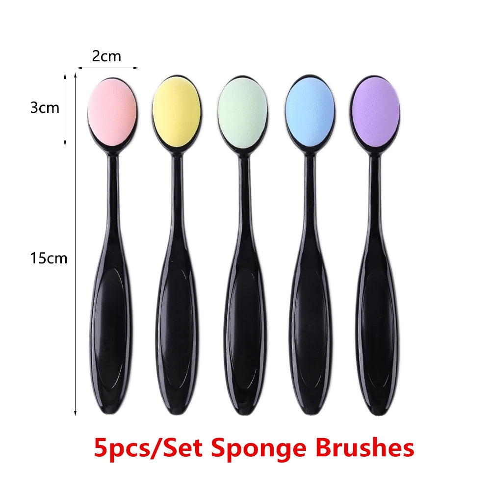 5pcs/set Blending Sponge Brushes Caps Useful for Blending ink Painting Brushes Flat Kit Tools for DIY Scrapbooking Cards