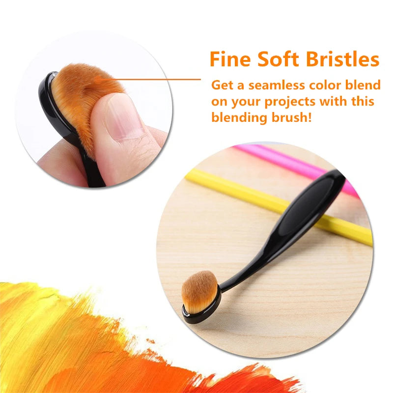 Set of 3 Smooth Blending Brushes  Painting  Stencilling  Scrapbooking Cards Making