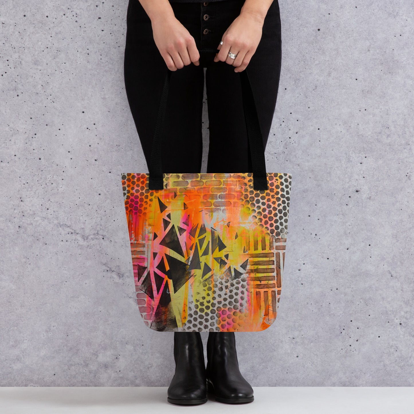 Urban Orange Grunge Tote bag