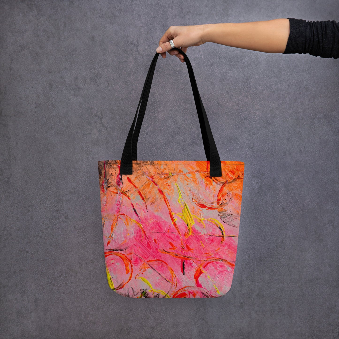 Pink Abstract Tote bag