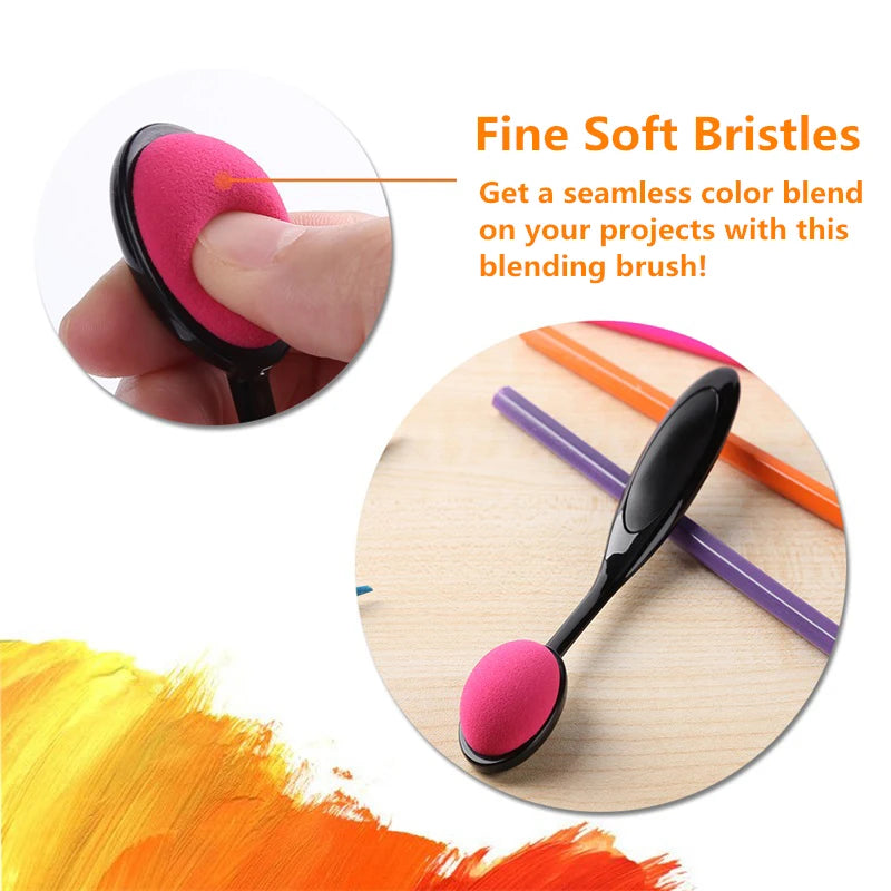 Set of 3 Smooth Blending Brushes  Painting  Stencilling  Scrapbooking Cards Making